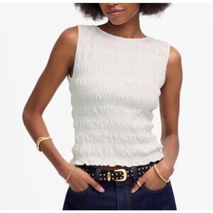 Madewell Smocked Boatneck Tank Size XXS